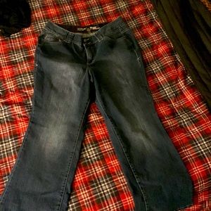 Lane Bryant Tighter Tummy Technology, high rise boot cut pants.